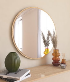 Hanah Home Espejo Redondo Ozze - Natural